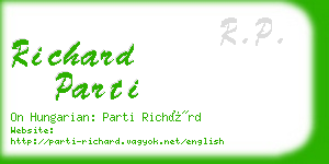 richard parti business card